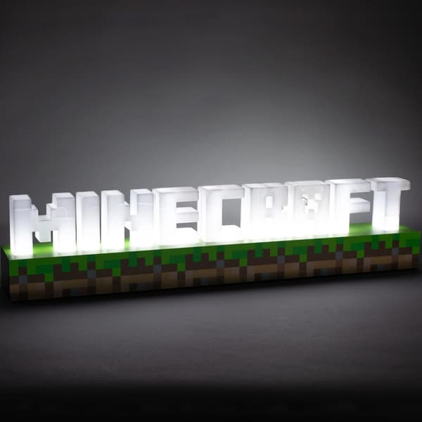 Paladone Minecraft Logo Light / Minecraft logo light med pixelbogstaver