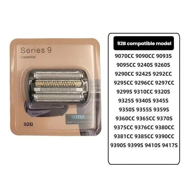 Barberhoved 92B til Braun shaver 9 series - guld