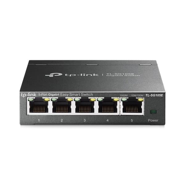 TP-LINK Switch TL-SG105E / 5-Port Gigabit Switch / Managed 5-Port Switch