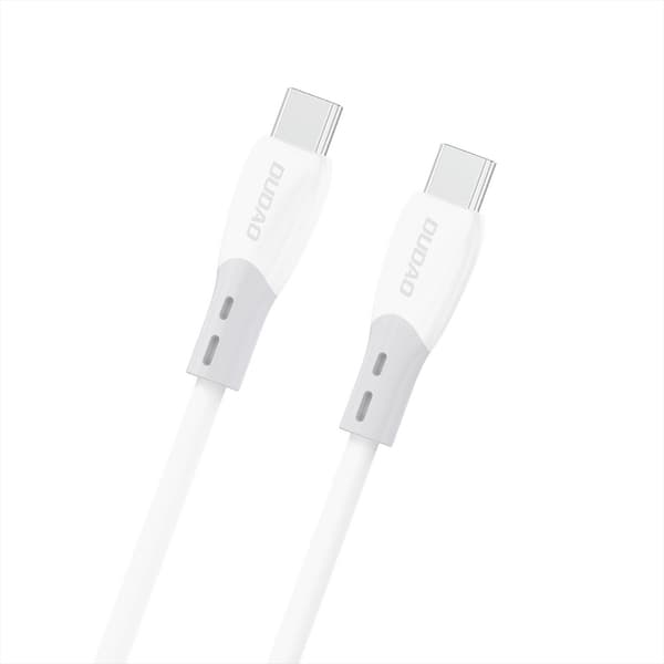 Dudao USB-C-kabel 60W USB-C til USB-C 2 m - hvid
