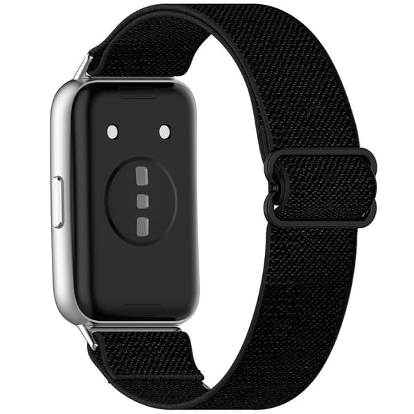 Elastisk urrem i nylon til Huawei Band 11 Pro – Svart / Nylonrem / Elastisk rem
