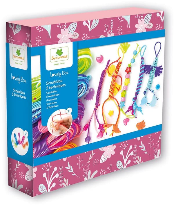 Lovely Box - SYCOMORE - 5 Scoubidou-tekniker - Ålder 7+