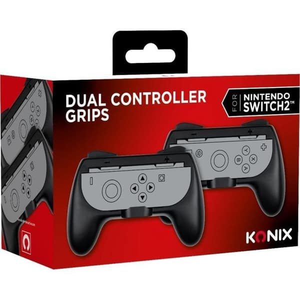 Par Joy-Con-hållare - KONIX - Nintendo Switch 2 - Klassisk kontrollform - Svart