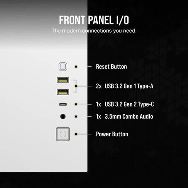 PC-chassi - CORSAIR - CC-9011268-WW - 2500X - Vit