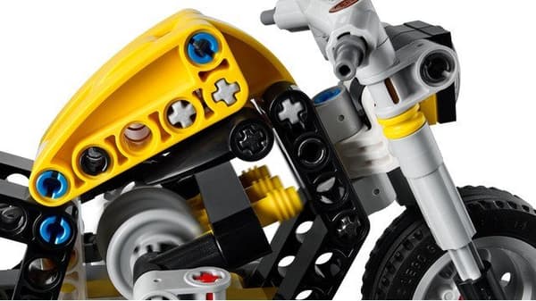 LEGO TECHNIC 42225 Gul Motorcykel