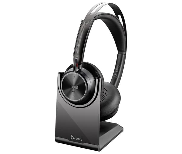 Poly Voyager Focus 2-M USB-CC Headset USB-C/A Adapter Opladningsstativ