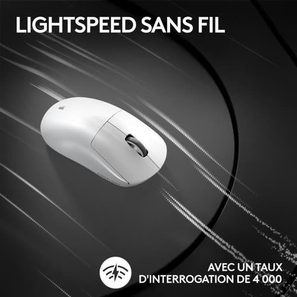 Gamingmus - Trådlös - Logitech G - Pro X Superlight 2 Lightspeed - Vit