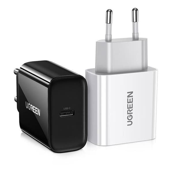 UGREEN Vægoplader - 1 USB-C Port - 20W - Sort