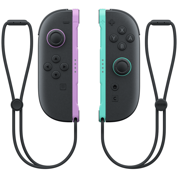 Par Joy-Con 2 controllere, lyselilla og lysegrøn, til Nintendo Switch 2