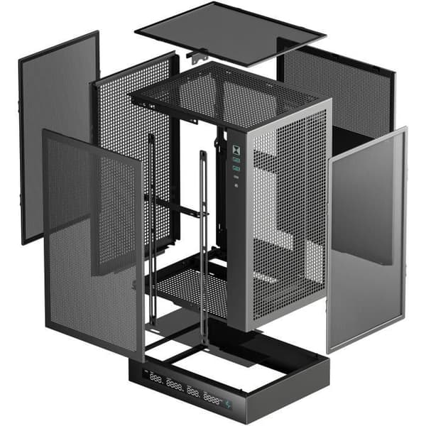 DEEPCOOL CH170 Digital Mini Tower-kabinet uden strømforsyning - M-ITX-format - Sort