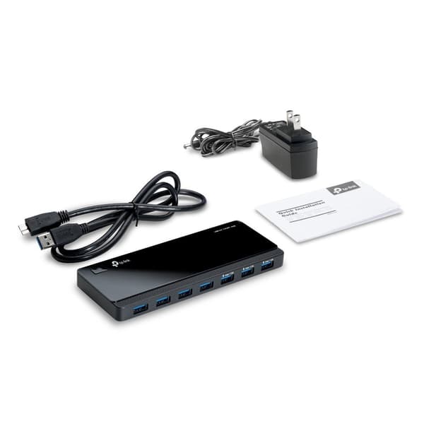 TP-Link UH700 USB 3.2 Gen 1 (3.1 Gen 1) Micro-B 5000 Mbit/s Sort