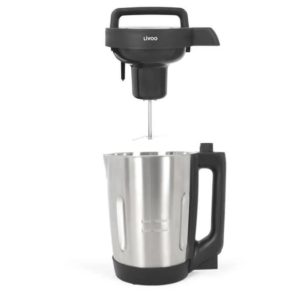 LIVOO DOP260N Varmet Suppeblender - Grå og Sort