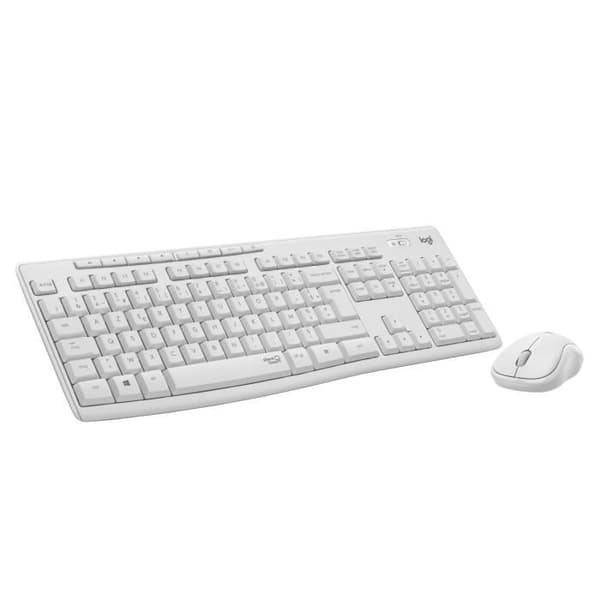 Tangentbordsmuskombination - Trådlös - Logitech - MK295 - Tyst - AZERTY - Vit