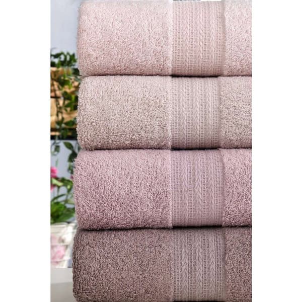 Set med 4 handdukar - 50 x 85 cm - Puder
