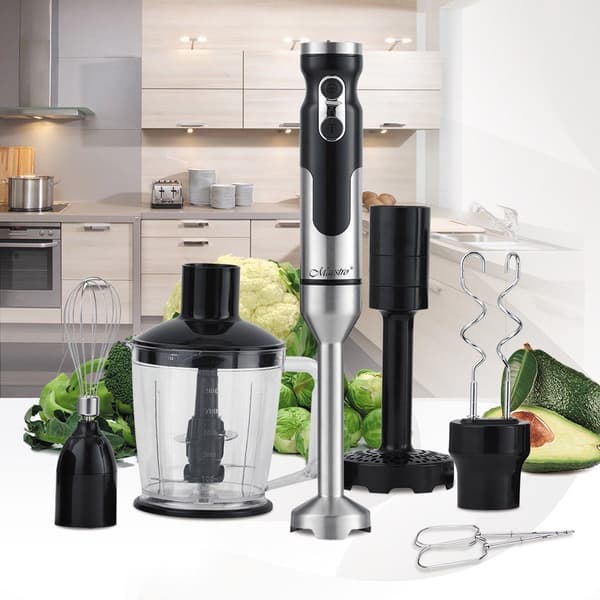 Maestro MR-567 blender Stavblender 1000 W Sort, Rustfrit stål