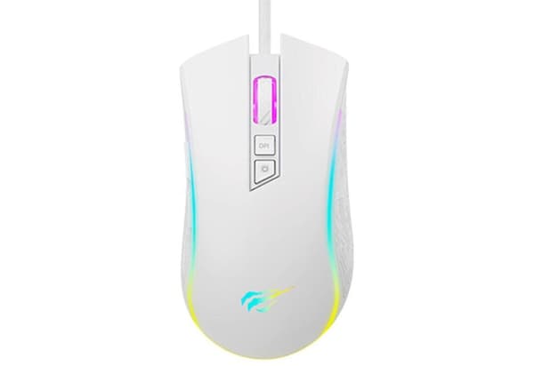Havit MS1034 Gamingmus (Hvid)