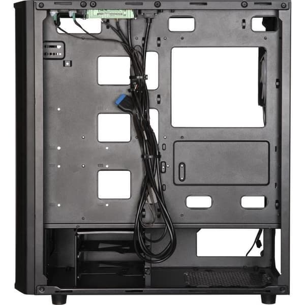Semitower-kabinet - Bitfenix - Saber Mesh RGB - Sort - 4 interne båse - Luftkøling