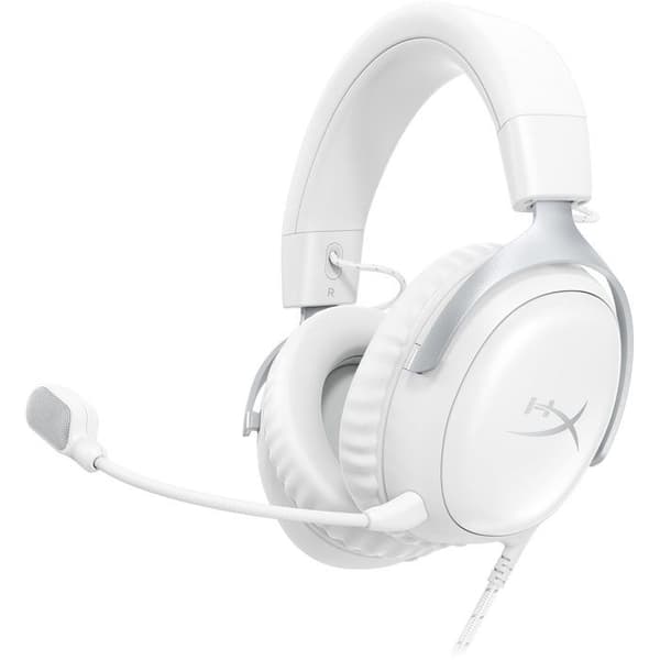 Kablet Gaming Headset - HyperX Cloud III - til PC og Konsol - Hvid