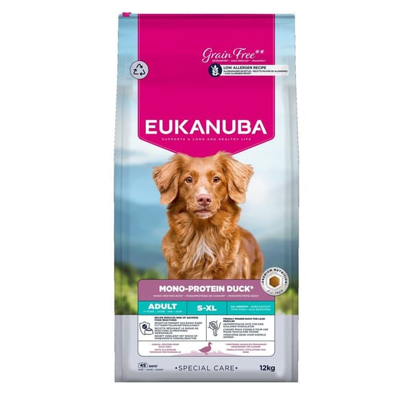 Eukanuba Special Care Mono-Protein torrfoder för vuxna hundar, 12 kg