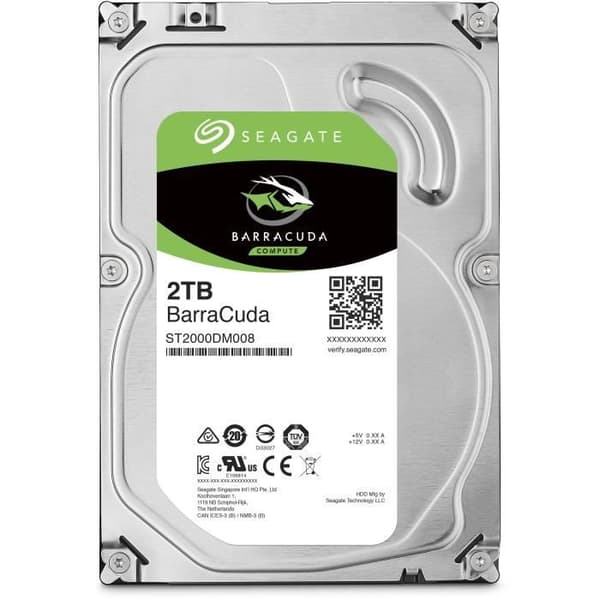 SEAGATE - Intern harddisk - BarraCuda - 2 TB - 7200 rpm - 3,5"
