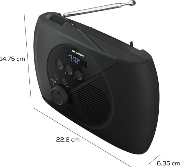 FM-radio - THOMSON - DAB - Grå og sort