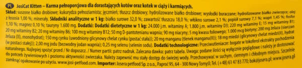 JOSERA JosiCat Kitten - tørfoder til katte - 10 kg