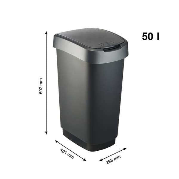 ROTHO Twist Silver - soptunna – 50 l