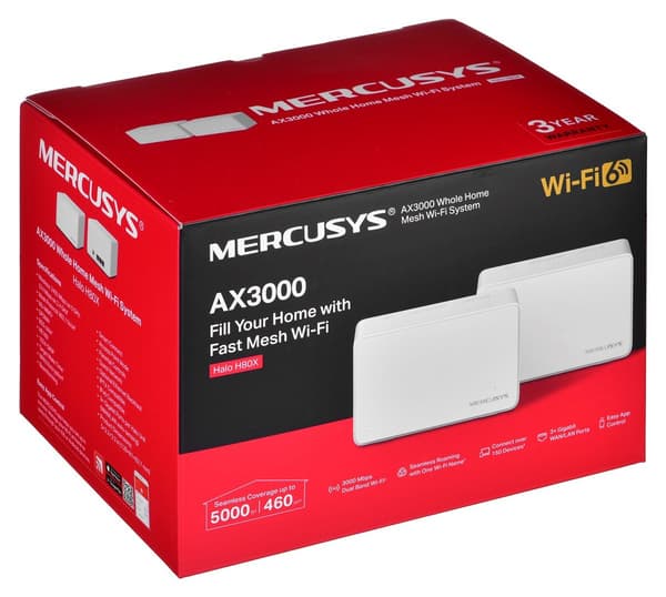 Mercusys AX3000 Mesh Wi-Fi-system til hele hjemmet
