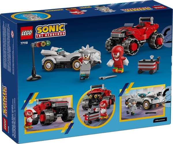 LEGO Sonic 77118 Sølvbil vs. Knuckles' Monsterbil