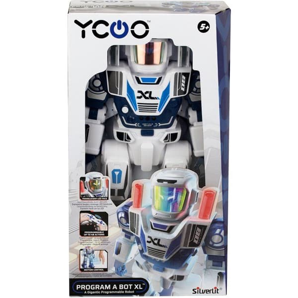 Radiostyret robot - YCOO - Programmér en Bot XL - Multidirektionel - 48 programmerbare handlinger - LED'er og lyde - Fra 5 år