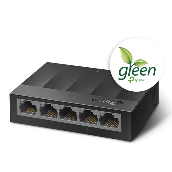 TP-Link 5-ports 10/100/1000 Mbps desktop netværksswitch