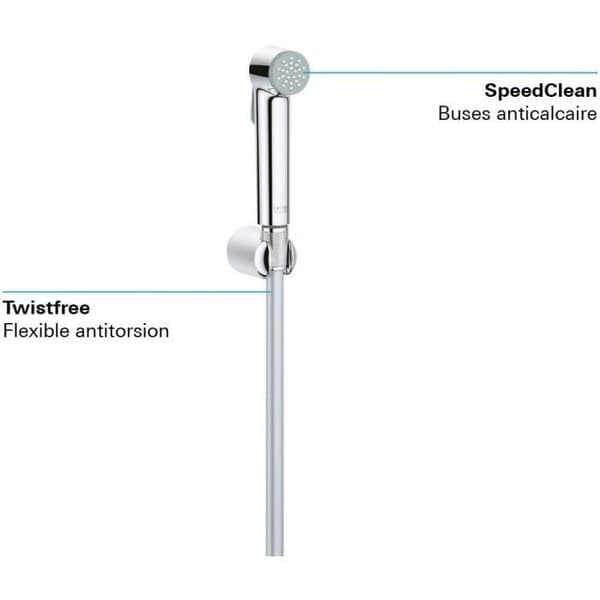 GROHE Vitalio Trigger Spray 30 Duschset med 1 jetstråle och väggfäste Krom