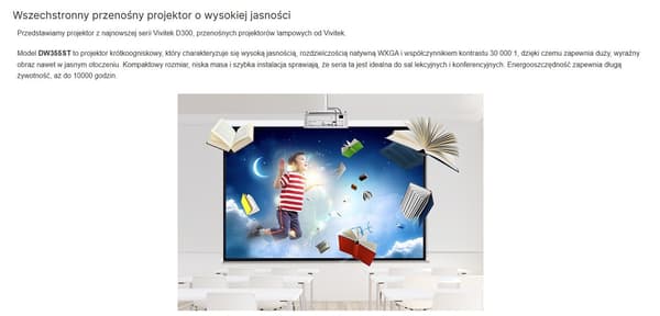 VIVITEK SHORT-THROW PROJEKTOR DW355ST