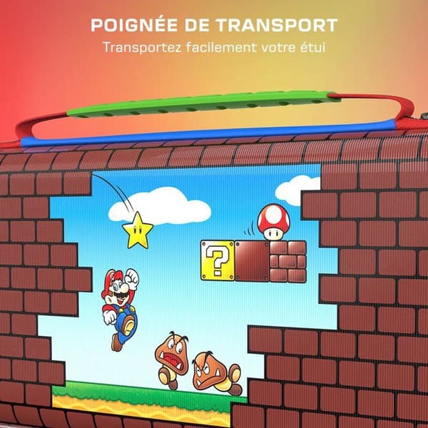 PlayTrek Rejsetui - Turtle Beach - Mario Bricks - Nintendo Switch 2