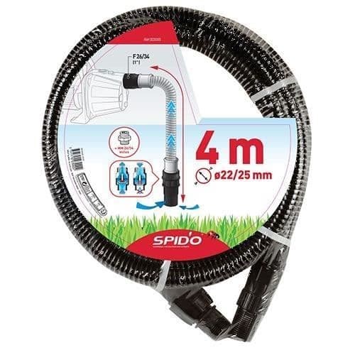 Plastsugsats - SPIDO - 4 meter - 22 mm