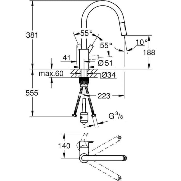 GROHE - Etgrebs håndvaskarmatur