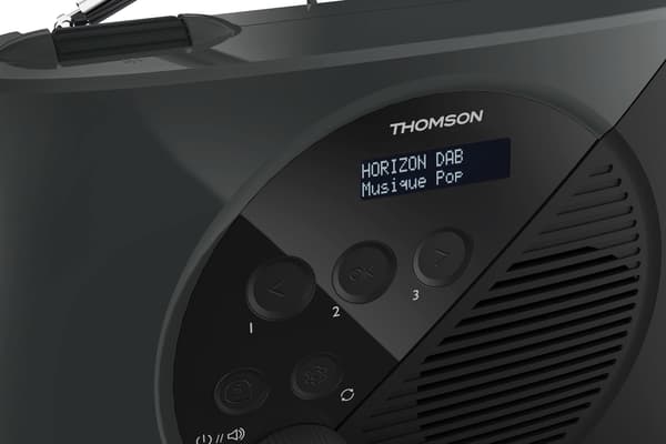 FM-radio - THOMSON - DAB - Grå og sort
