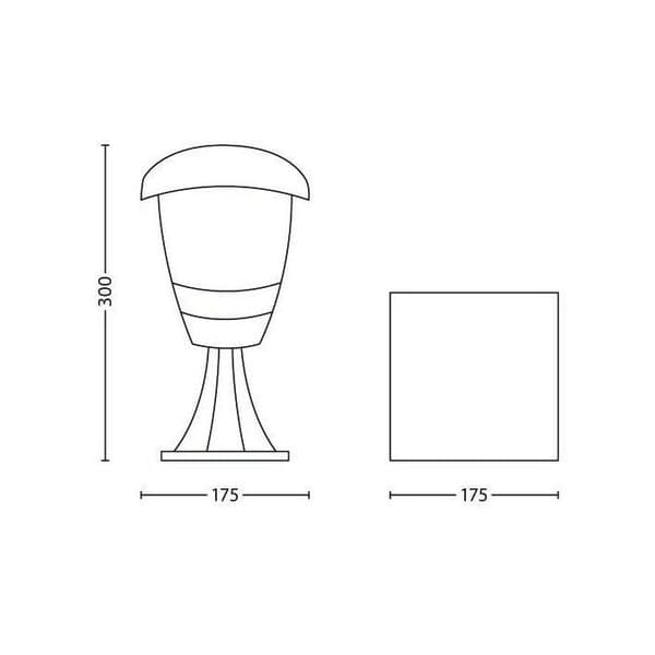 Gulvlampe - PHILIPS - Creek - Lille - E27 - IP44