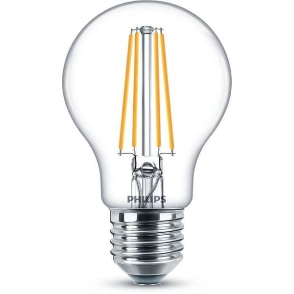 PHILIPS LED Classic 60W Standard E27 Varmvit Ej Dimbar 2-pack