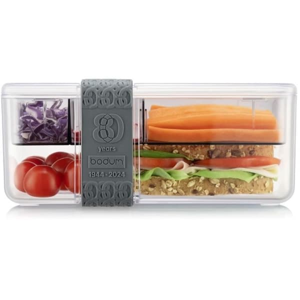 Fackfördelad matlåda - BODUM - Bistro - Bestick - Grå