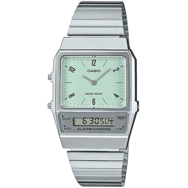 Klocka - CASIO - AQ - Unisex - Grön - Kvarts - Digital