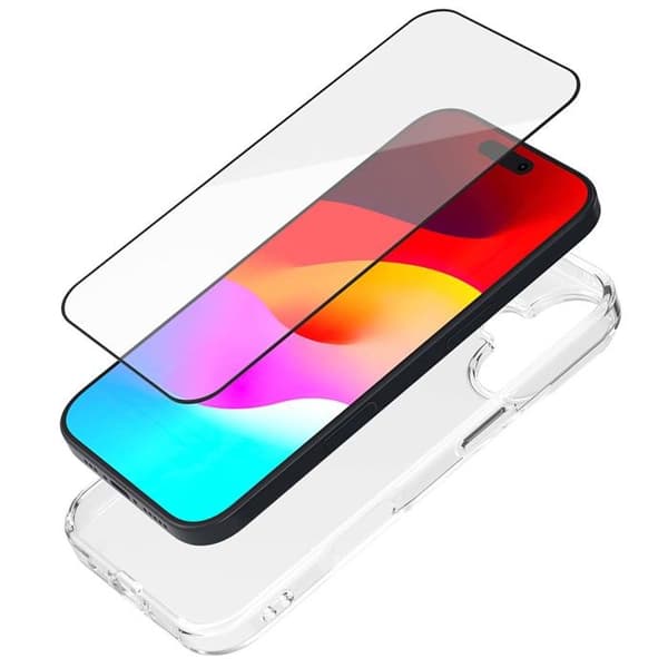 Skal + Härdat Glaspaket - iPhone 17 - 2.5D - GRS - SmartFrame