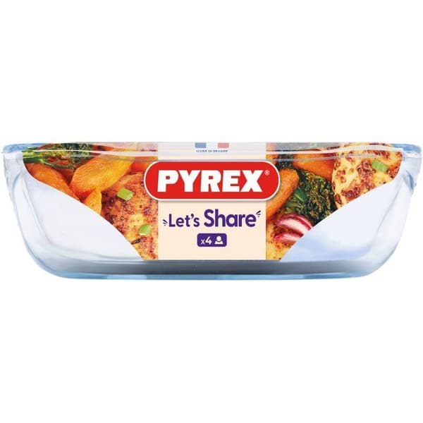 Rektangulär ugnsform - PYREX - Let's Share - 31 x 20 cm - Glas