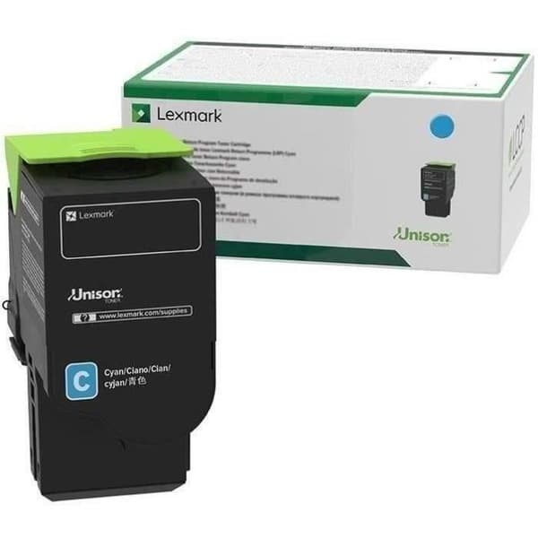 Lexmark C242XC0 extra lång cyan tonerkassett. Returprogram