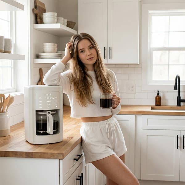 ELLE 1,8L droppkaffebryggare, vit