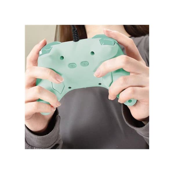 Gamepad - Nintendo Switch og Switch 2 - Kablet - Grøn - Horipad Turbo - Programmerbare tilbageknapper - Hori