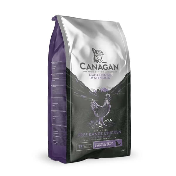 Canagan torrfoder för katter Light/Senior 1,5 kg