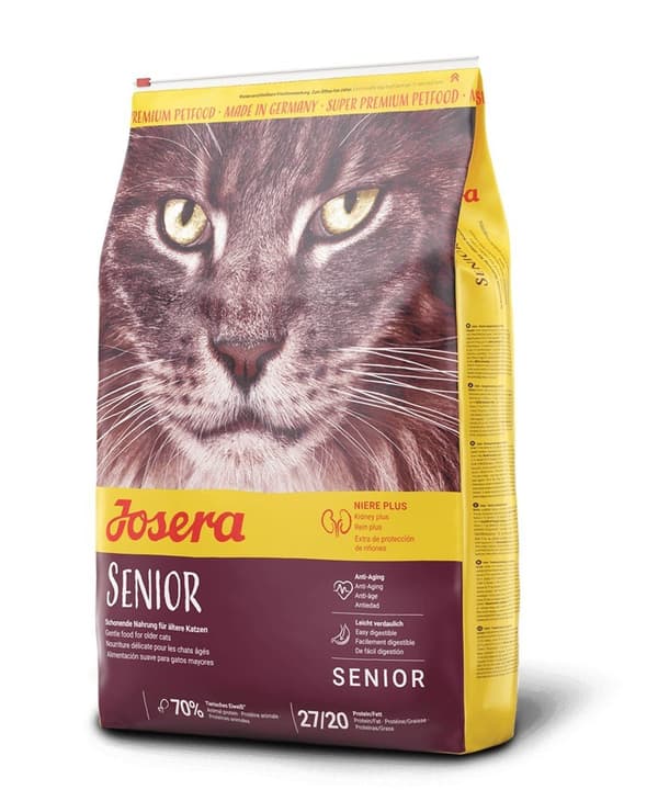 Josera torrfoder för äldre katter 10 kg Majs, lever, ris
