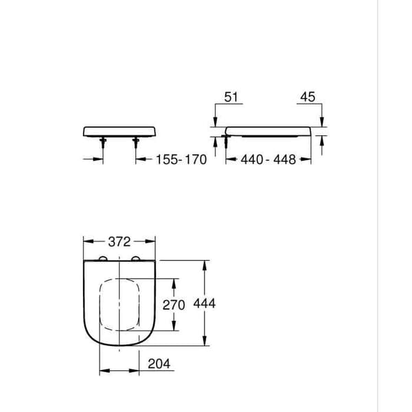 Toiletsæde - GROHE - Soft close - Keramik