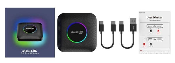 CarlinKit CPC200-Tbox Ambient Trådløs adapter Sort